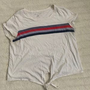 American Eagle Tie Front Tee